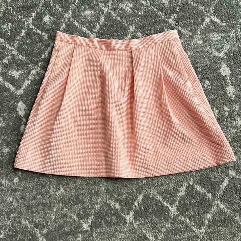 French Connection Sunshine walk flares peach skirt